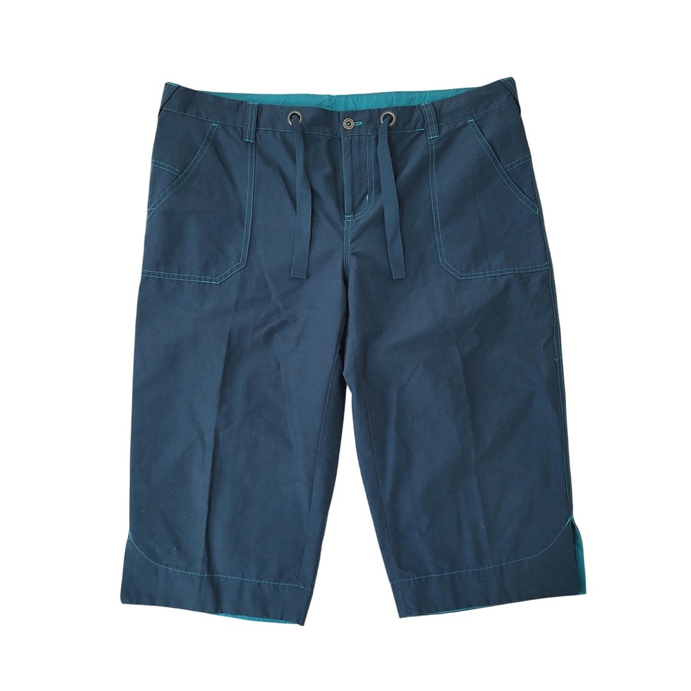 Columbia Womens Capri Pants 18 L Teal Outdoor Hiking NWOT New 3/4 Length Trouser